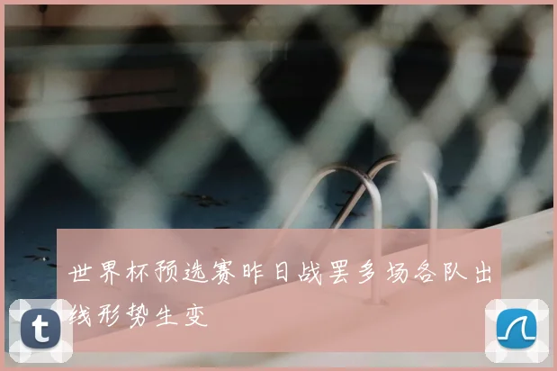 世界杯预选赛昨日战罢多场各队出线形势生变
