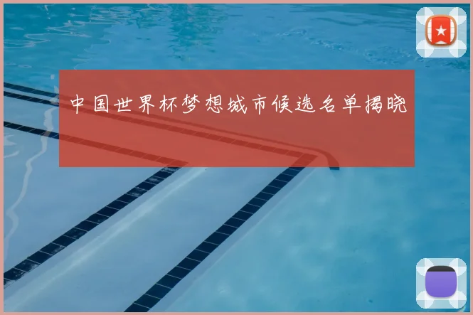 中国世界杯梦想城市候选名单揭晓