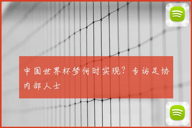 中国世界杯梦何时实现？专访足协内部人士